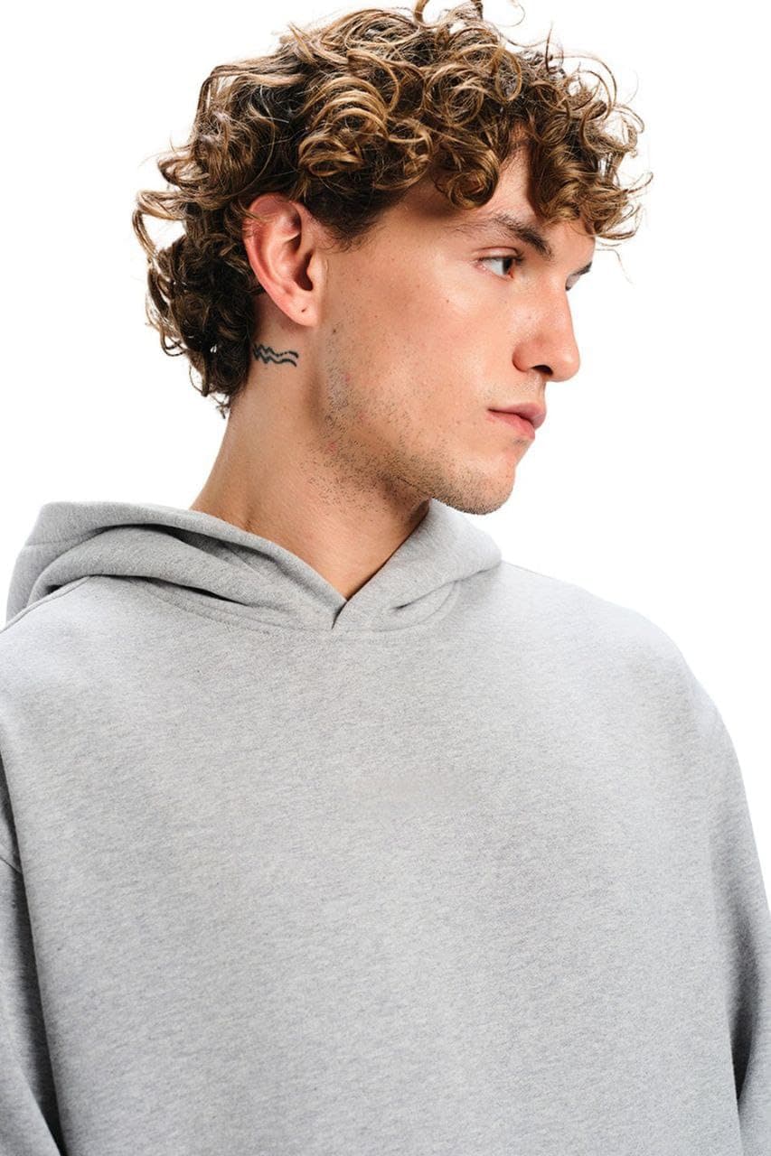 Grey - Oversized Hoodie view 5