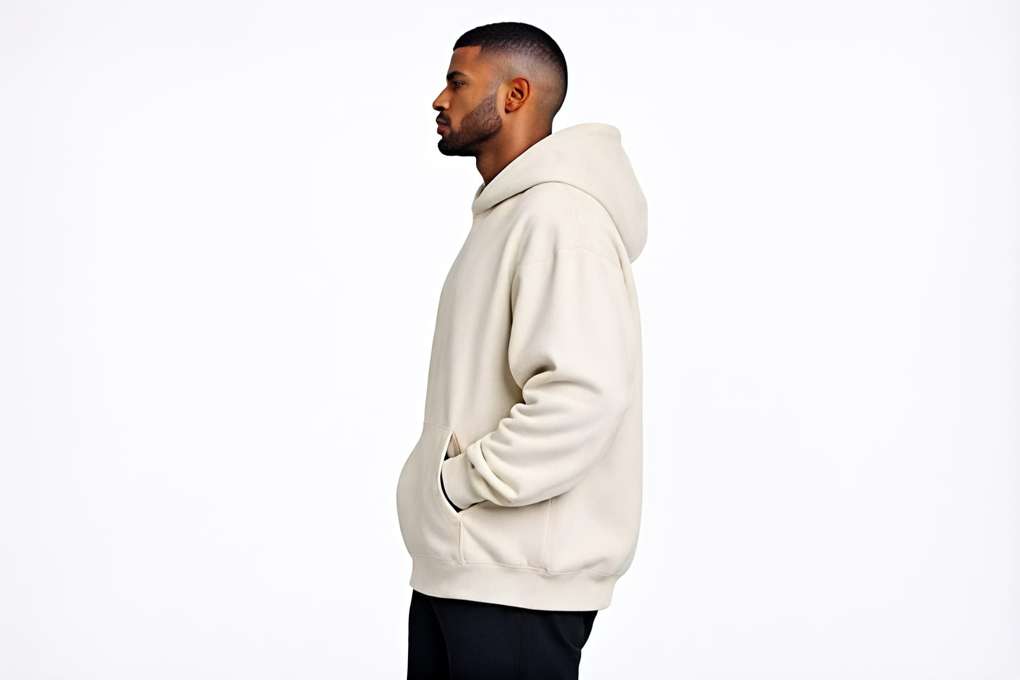 Bone White Hoodie view 3